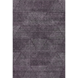 Piper Looms Mayfield Geometric AMF777 Eggplant Machine Washable Area Rug main image
