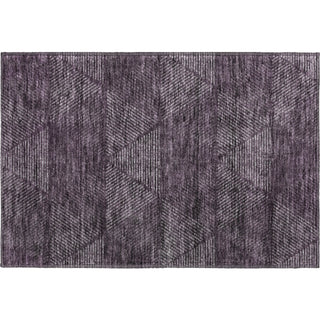 Piper Looms Mayfield Geometric AMF777 Eggplant Machine Washable Area Rug Scatter Main Image