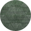 Piper Looms Mayfield Geometric AMF777 Fern Machine Washable Area Rug Round Main Image