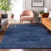 Piper Looms Mayfield Geometric AMF777 Navy Machine Washable Area Rug Lifestyle Image Feature