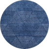Piper Looms Mayfield Geometric AMF777 Navy Machine Washable Area Rug Round Main Image