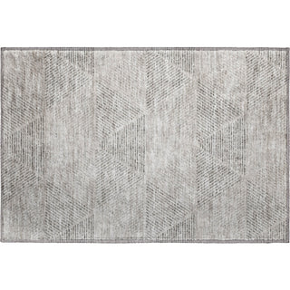 Piper Looms Mayfield Geometric AMF777 Taupe Machine Washable Area Rug Scatter Main Image