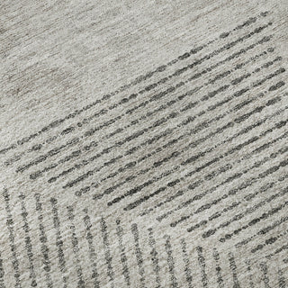 Piper Looms Mayfield Geometric AMF777 Taupe Machine Washable Area Rug Swatch Image