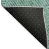 Piper Looms Mayfield Geometric AMF777 Teal Machine Washable Area Rug Backing Image