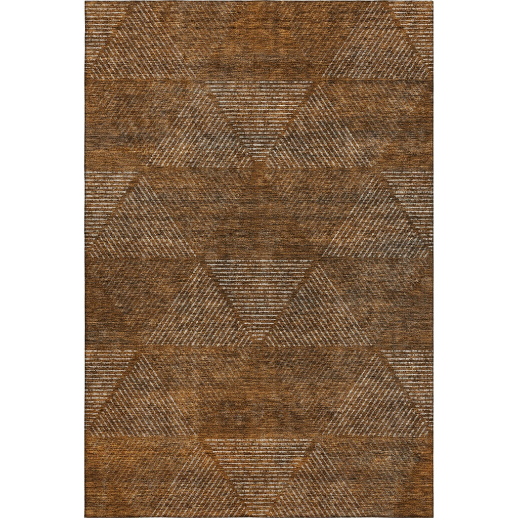 Piper Looms Mayfield Geometric AMF777 Terracotta Machine Washable Area Rug main image