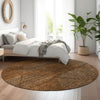 Piper Looms Mayfield Geometric AMF777 Terracotta Machine Washable Area Rug Round Lifestyle Image Feature