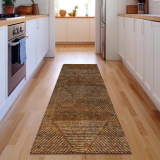 Piper Looms Mayfield Geometric AMF777 Terracotta Machine Washable Area Rug Runner Lifestyle Image Feature