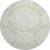 Piper Looms Mayfield Floral AMF778 Aloe Machine Washable Area Rug Round Main Image