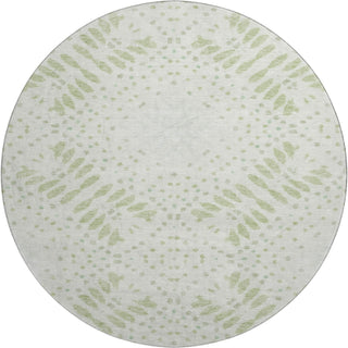 Piper Looms Mayfield Floral AMF778 Aloe Machine Washable Area Rug Round Main Image