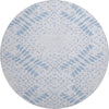 Piper Looms Mayfield Floral AMF778 Blue Machine Washable Area Rug Round Main Image