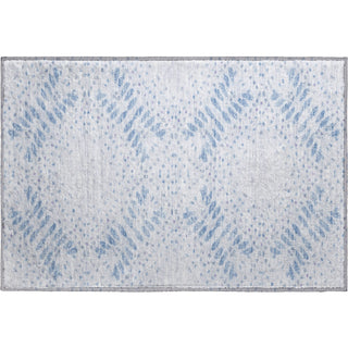 Piper Looms Mayfield Floral AMF778 Blue Machine Washable Area Rug Scatter Main Image