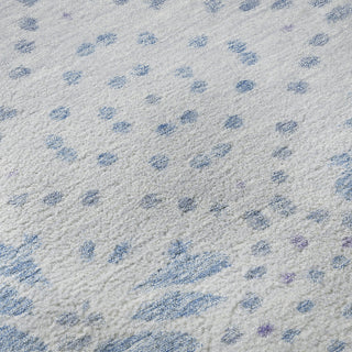 Piper Looms Mayfield Floral AMF778 Blue Machine Washable Area Rug Swatch Image
