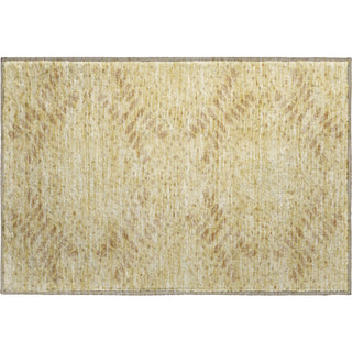 Piper Looms Mayfield Floral AMF778 Gold Machine Washable Area Rug Scatter Main Image