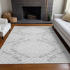 Piper Looms Mayfield Floral AMF778 Gray Machine Washable Area Rug Lifestyle Image Feature