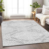 Piper Looms Mayfield Floral AMF778 Gray Machine Washable Area Rug Lifestyle Image Feature