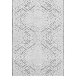 Piper Looms Mayfield Floral AMF778 Gray Machine Washable Area Rug main image