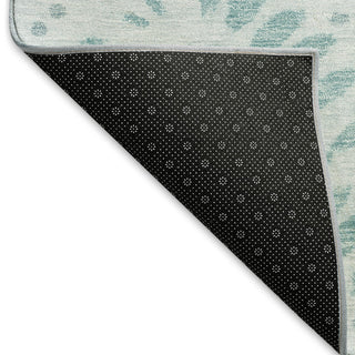 Piper Looms Mayfield Floral AMF778 Teal Machine Washable Area Rug Backing Image