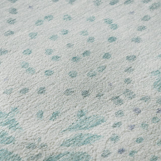 Piper Looms Mayfield Floral AMF778 Teal Machine Washable Area Rug Swatch Image