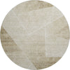 Piper Looms Mayfield Modern AMF779 Beige Machine Washable Area Rug Round Main Image