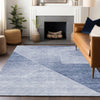 Piper Looms Mayfield Modern AMF779 Blue Machine Washable Area Rug Lifestyle Image Feature