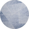 Piper Looms Mayfield Modern AMF779 Blue Machine Washable Area Rug Round Main Image