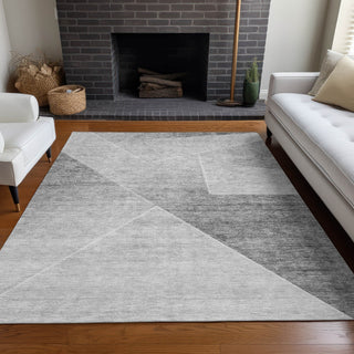 Piper Looms Mayfield Modern AMF779 Gray Machine Washable Area Rug Lifestyle Image Feature