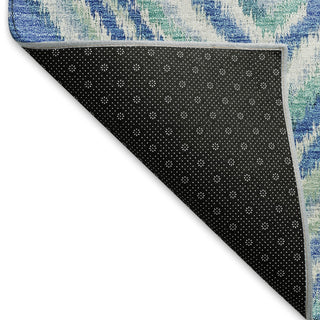 Piper Looms Mayfield Diamonds AMF780 Blue Machine Washable Area Rug Backing Image