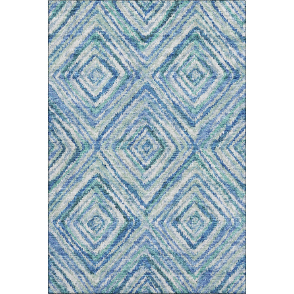 Piper Looms Mayfield Diamonds AMF780 Blue Machine Washable Area Rug main image