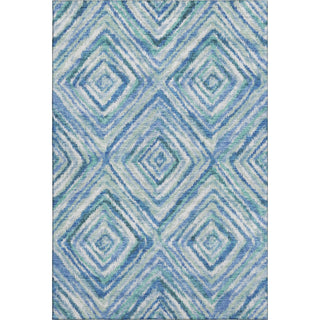 Piper Looms Mayfield Diamonds AMF780 Blue Machine Washable Area Rug main image