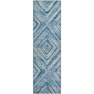 Piper Looms Mayfield Diamonds AMF780 Blue Machine Washable Area Rug Runner Main Image