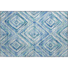 Piper Looms Mayfield Diamonds AMF780 Blue Machine Washable Area Rug Scatter Main Image