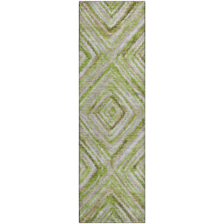 Piper Looms Mayfield Diamonds AMF780 Green Machine Washable Area Rug Runner Main Image