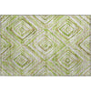 Piper Looms Mayfield Diamonds AMF780 Green Machine Washable Area Rug Scatter Main Image