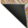 Piper Looms Mayfield Diamonds AMF780 Orange Machine Washable Area Rug Backing Image