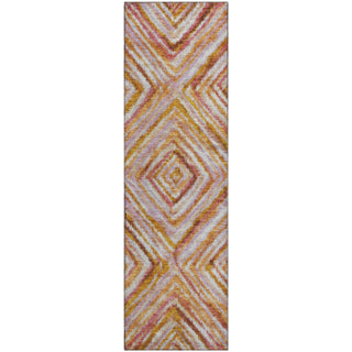 Piper Looms Mayfield Diamonds AMF780 Orange Machine Washable Area Rug Runner Main Image