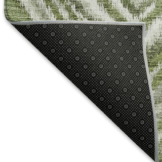 Piper Looms Mayfield Diamonds AMF781 Aloe Machine Washable Area Rug Backing Image
