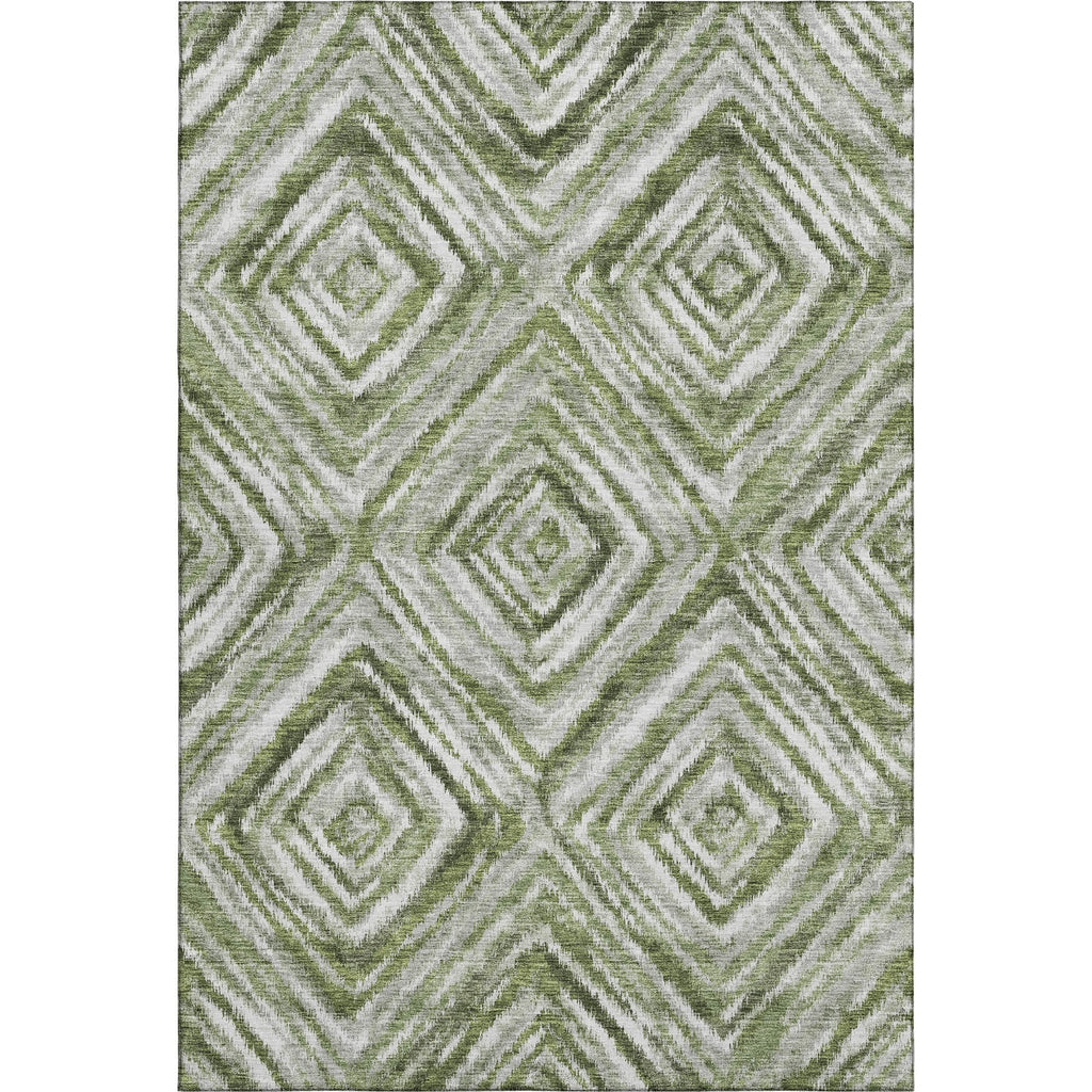 Piper Looms Mayfield Diamonds AMF781 Aloe Machine Washable Area Rug main image
