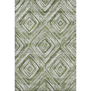 Piper Looms Mayfield Diamonds AMF781 Aloe Machine Washable Area Rug main image