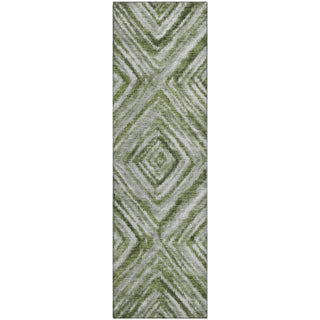 Piper Looms Mayfield Diamonds AMF781 Aloe Machine Washable Area Rug Runner Main Image