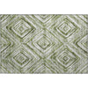 Piper Looms Mayfield Diamonds AMF781 Aloe Machine Washable Area Rug Scatter Main Image