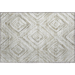Piper Looms Mayfield Diamonds AMF781 Beige Machine Washable Area Rug Scatter Main Image