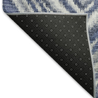 Piper Looms Mayfield Diamonds AMF781 Blue Machine Washable Area Rug Backing Image