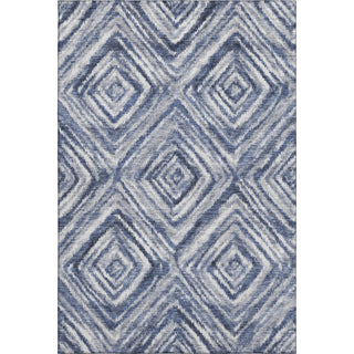 Piper Looms Mayfield Diamonds AMF781 Blue Machine Washable Area Rug main image