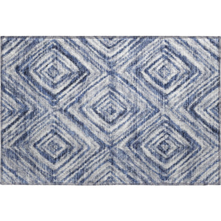 Piper Looms Mayfield Diamonds AMF781 Blue Machine Washable Area Rug Scatter Main Image