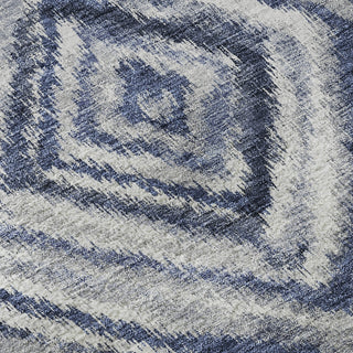 Piper Looms Mayfield Diamonds AMF781 Blue Machine Washable Area Rug Swatch Image