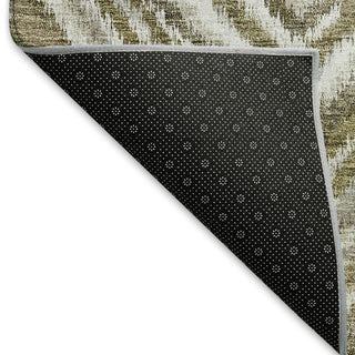 Piper Looms Mayfield Diamonds AMF781 Brown Machine Washable Area Rug Backing Image
