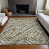 Piper Looms Mayfield Diamonds AMF781 Brown Machine Washable Area Rug Lifestyle Image Feature