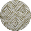 Piper Looms Mayfield Diamonds AMF781 Brown Machine Washable Area Rug Round Main Image