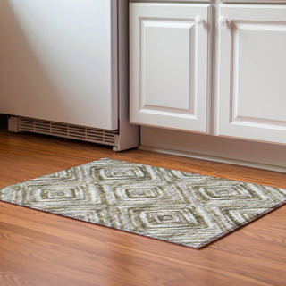 Piper Looms Mayfield Diamonds AMF781 Brown Machine Washable Area Rug Scatter Lifestyle Image Feature
