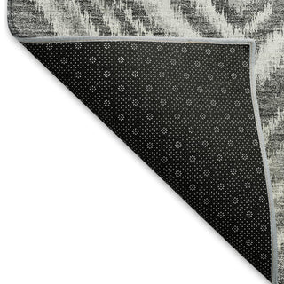 Piper Looms Mayfield Diamonds AMF781 Gray Machine Washable Area Rug Backing Image